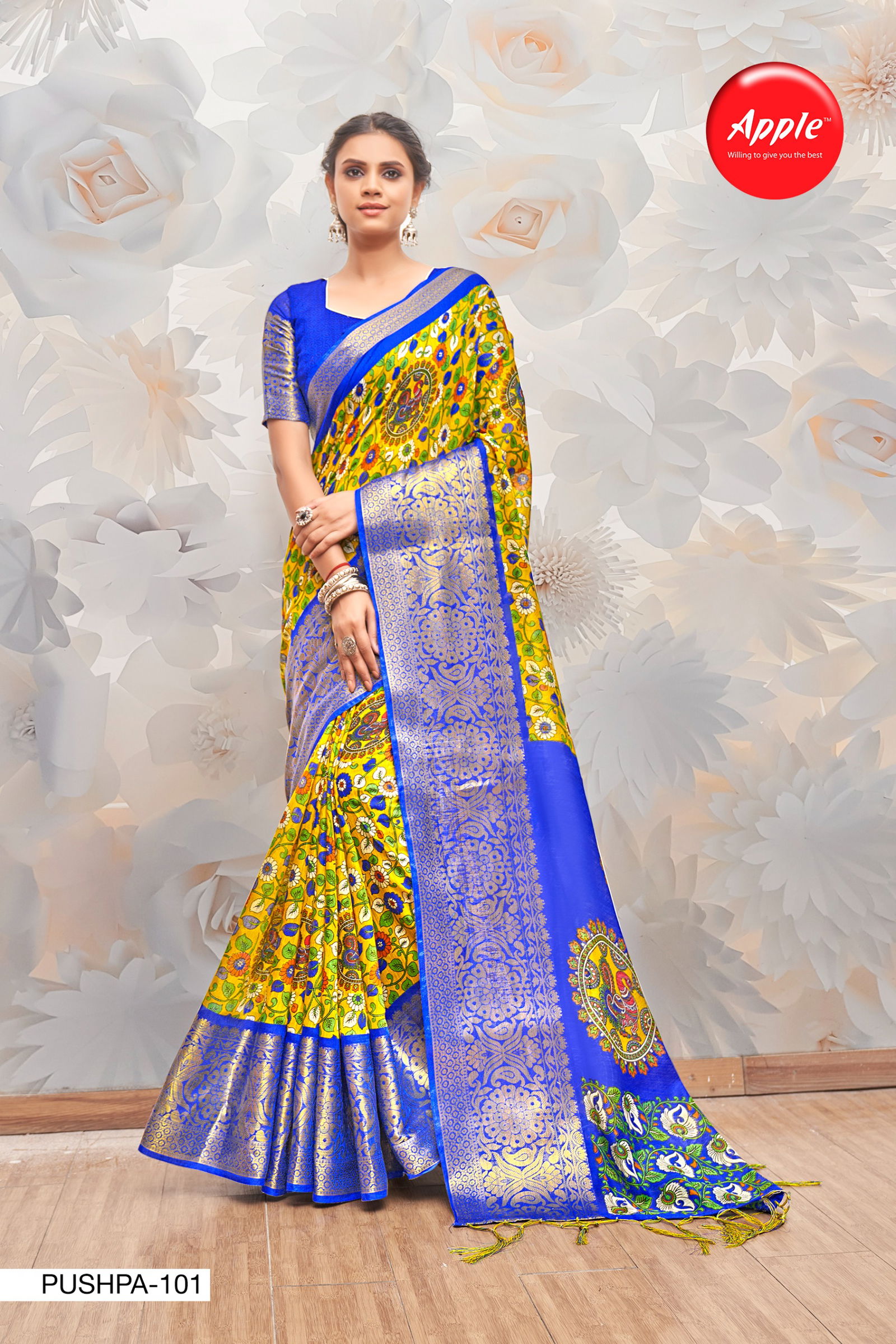 Pushpa Vol 1 By Apple Printed Designer Sarees Wholesale market In Surat